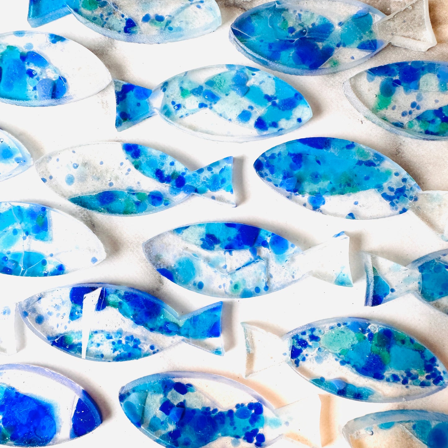 Handmade coloured Fish 8cm