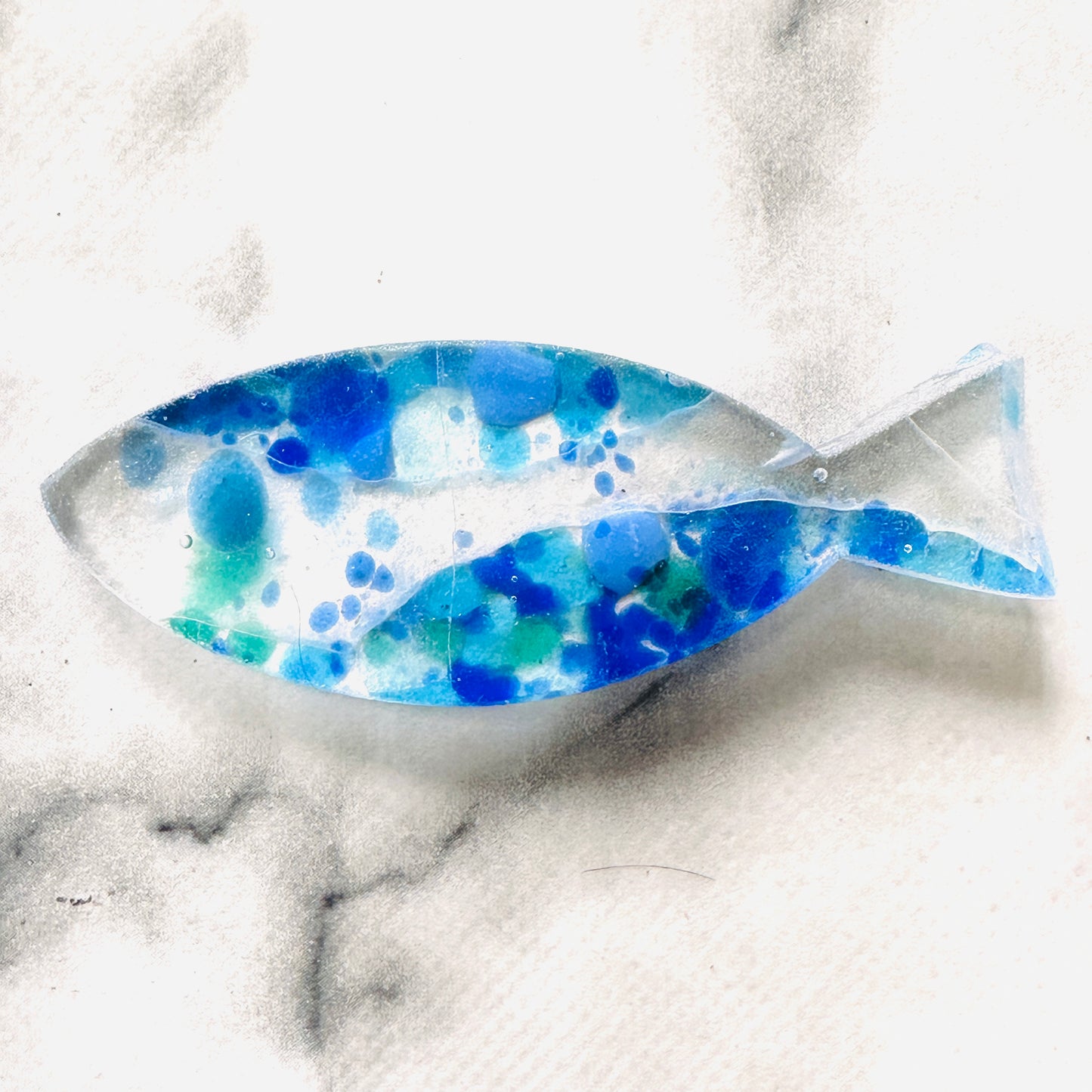 Handmade coloured Fish 8cm