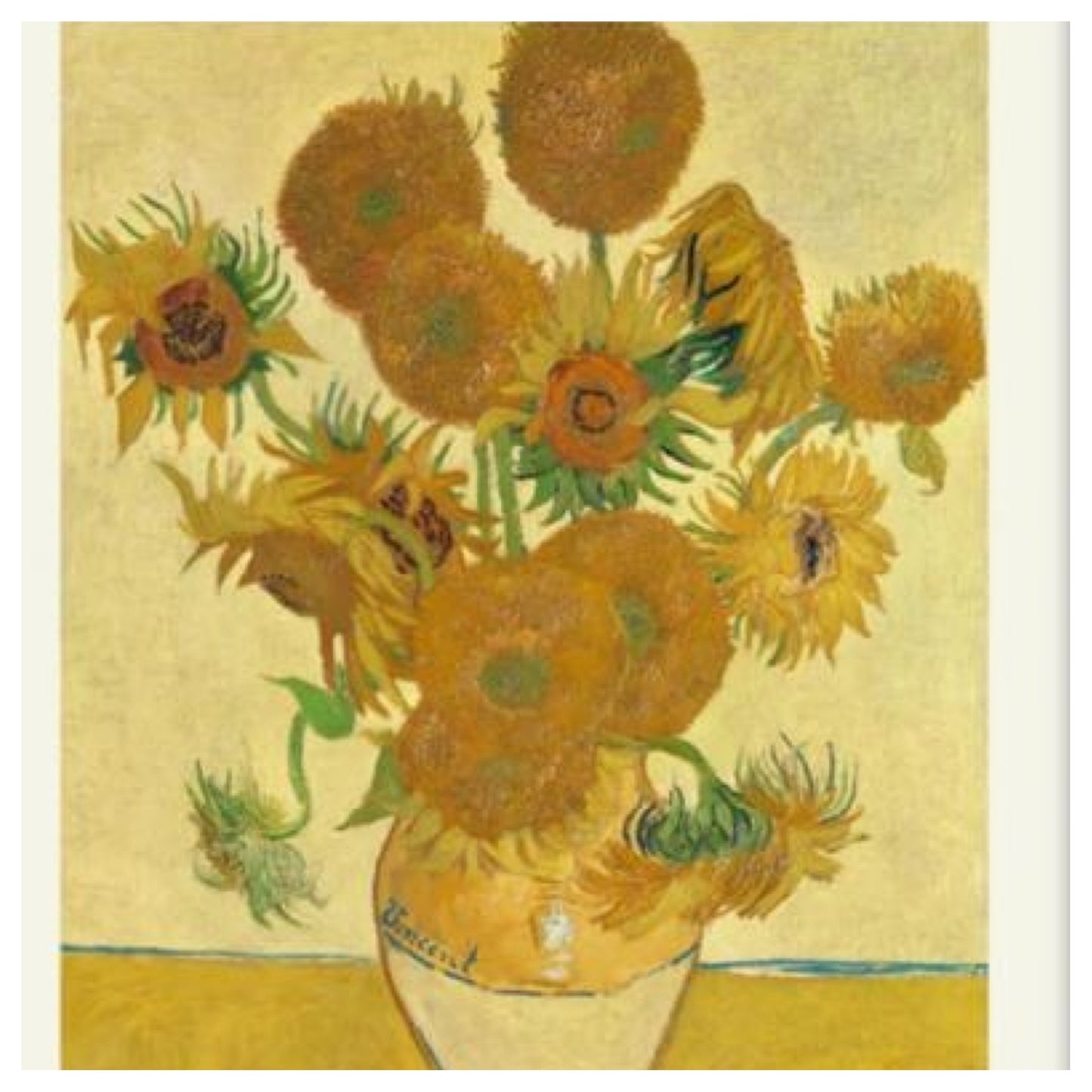 Van gough sunflowers Frit Pack - coarse - COE 90 20g
