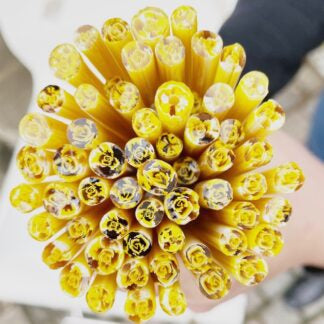 MURRINE – FLOWERS – YELLOW ROSES – 90COE- Tabitha’s Glass Emporium