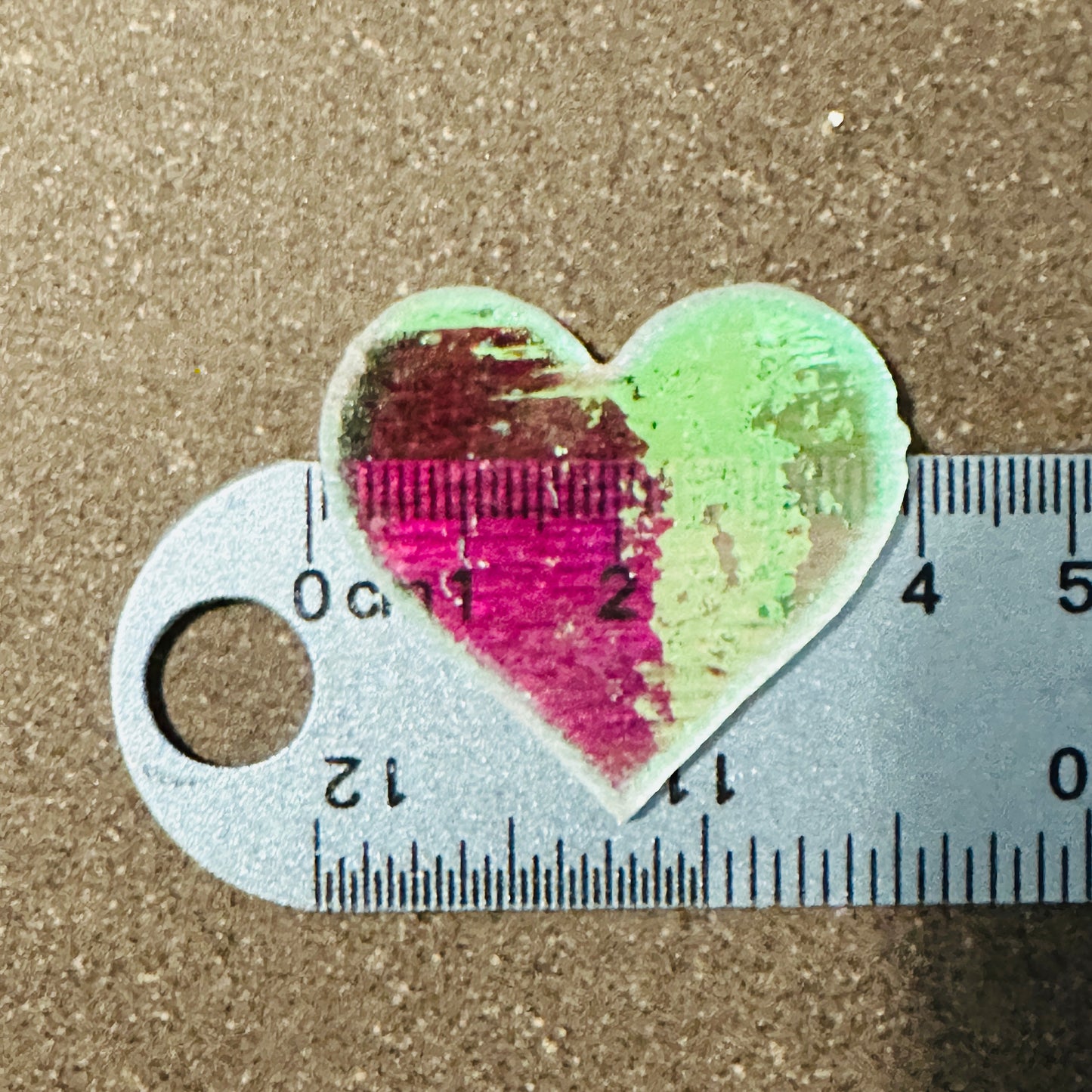 Dichrohic Heart 4cm