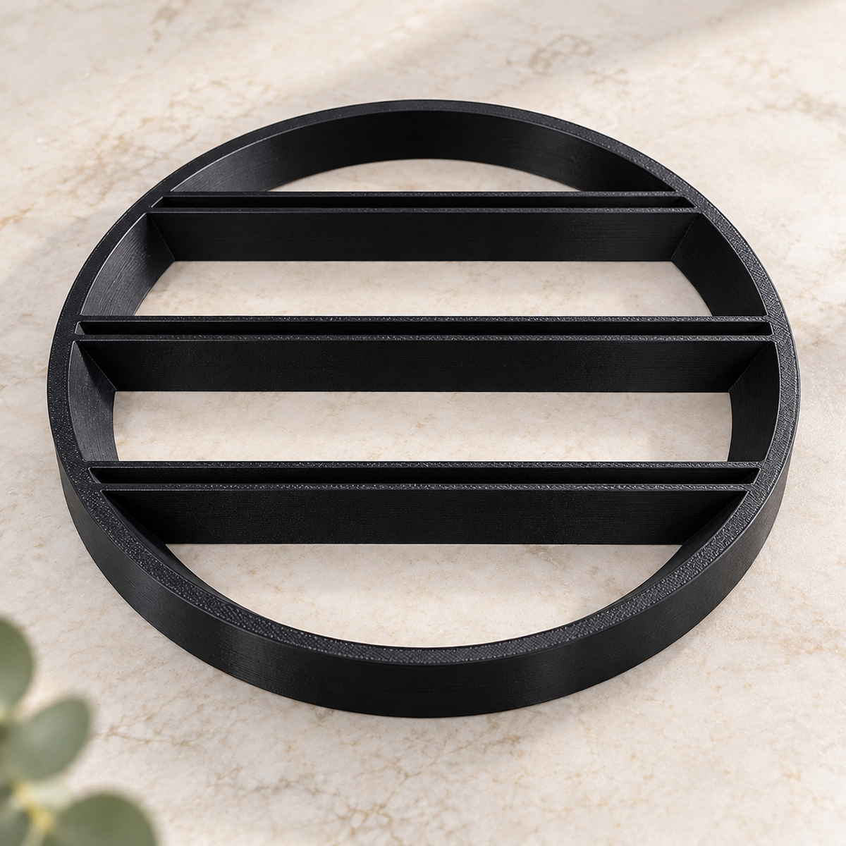 Glass Shapes™ Black round Tabletop Display Base – PRE SALE