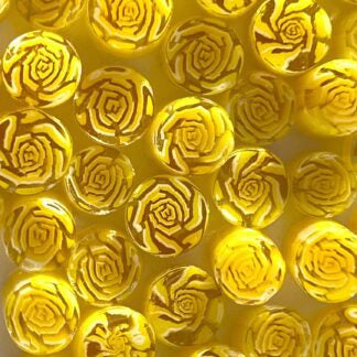 MURRINE – FLOWERS – YELLOW ROSES – 90COE- Tabitha’s Glass Emporium