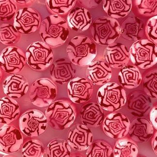 FLOWERS – PINK ROSES – 90COE- Tabitha’s Glass Emporium