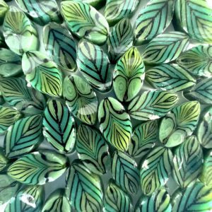 AVENTURINE LEAVES – 90COE- Tabitha’s Glass Emporium