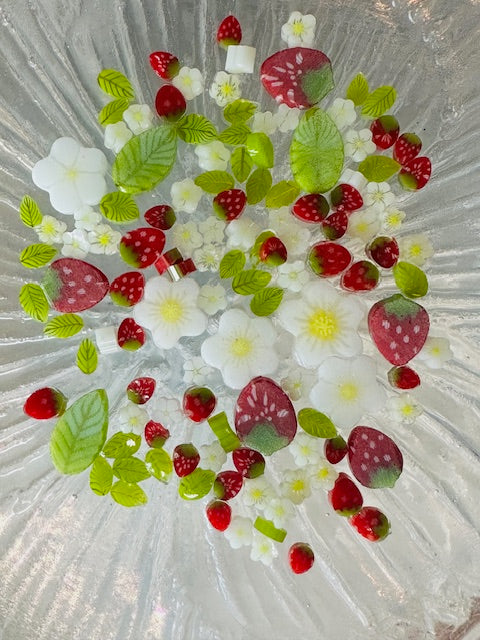 Strawberry mix Murrine - Tabitha’s Glass Emporium