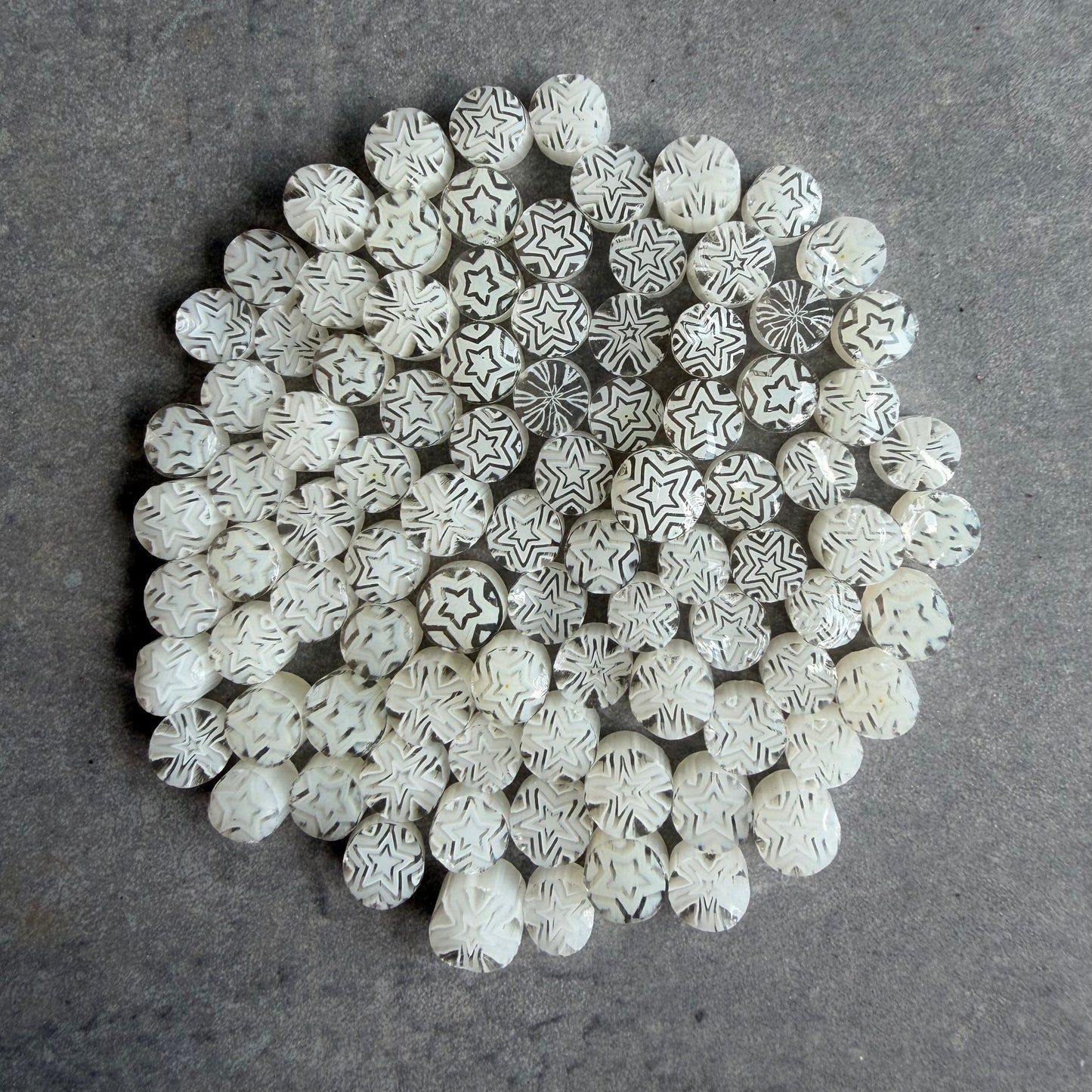 White stars- Tabitha’s Glass Emporium