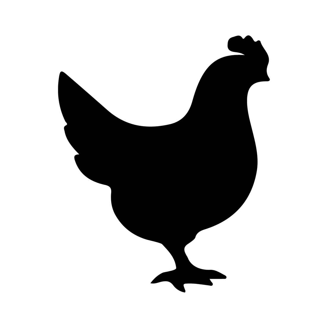 Chicken – Glass Shapes