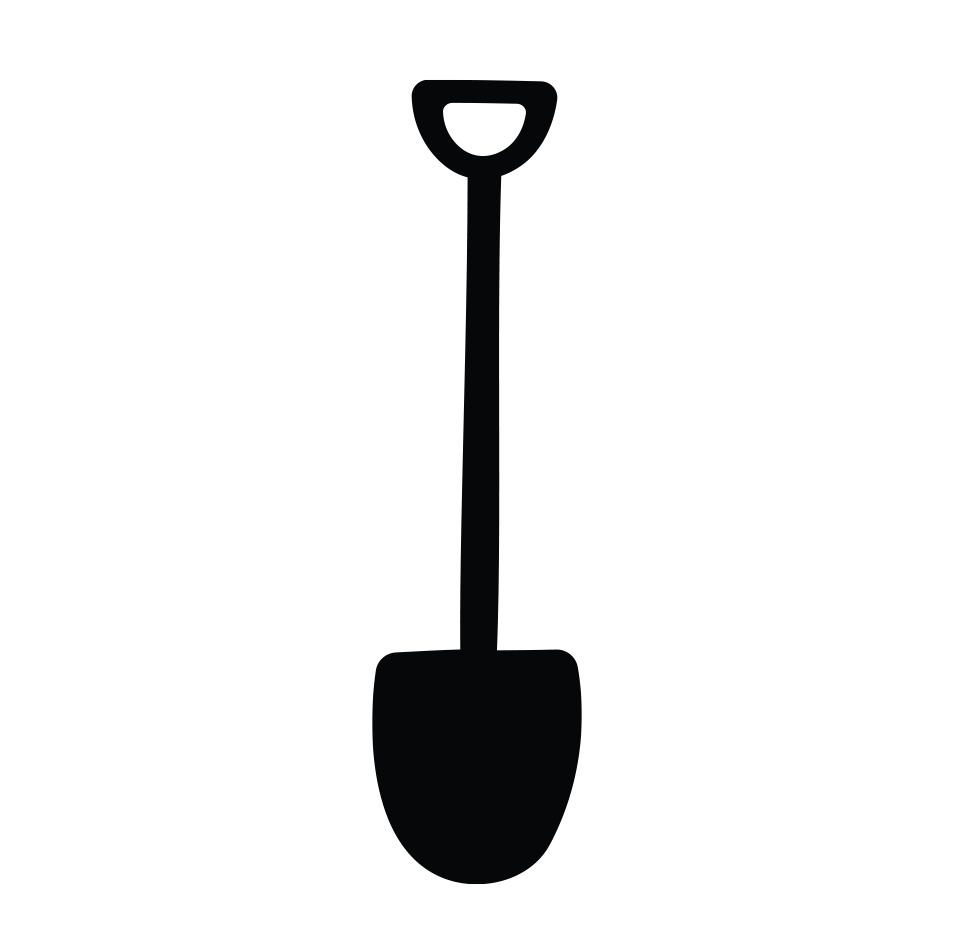Garden Spade – Glass Shapes